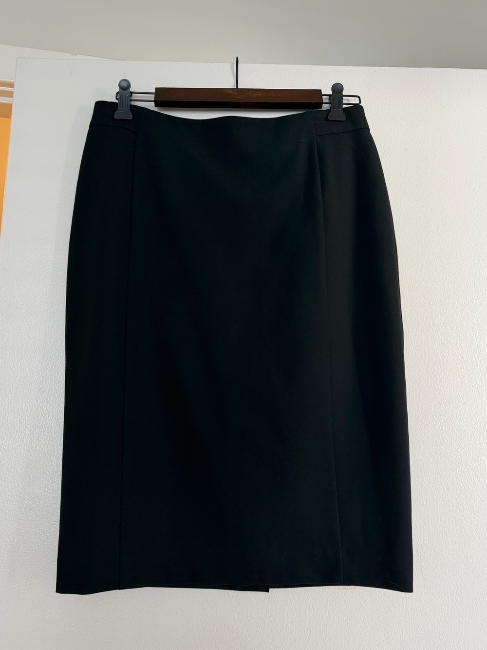 Ann Taylor Black Tailored Pencil Skirt